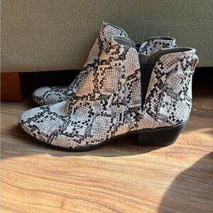 Circus by Sam Edelman Snakeskin Ankle Booties